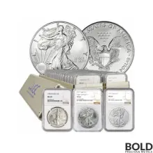 1986-2024 American Silver Eagle 40-Coin Set NGC MS69 (Type 1 & 2)