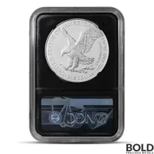 2024-W 1 oz America Silver Eagle Coin NGC MS70 (First Day Black Core Eagle Label)