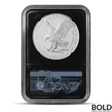 2024-(W) 1 oz America Silver Eagle Coin NGC MS70 (First Day, Black Core Label)
