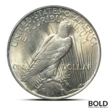 Silver Peace Dollar NGC MS63 (Random)