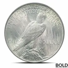 Silver Peace Dollar PCGS MS63 (Random)