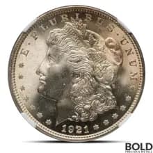 Pre-1921 Morgan Silver Dollar (MS67, NGC)