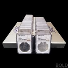 1986-2022 American Silver Eagle 38-Coin Set NGC MS69 (Type 1 & 2)