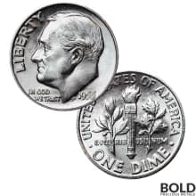 90% Silver Roosevelt Dimes ($1 FV, BU)