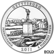 2011 Silver 5 oz ATB Gettysburg, Pennsylvania
