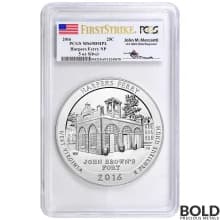 2016 Silver 5 oz ATB Harper's Ferry NP First Strike PCGS MS69 DMPL (Mercanti)