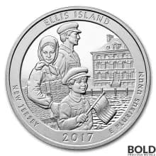 2017 Silver 5 oz ATB Ellis Island National Monument, New Jersey