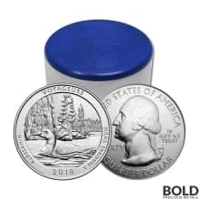 2018 Silver 5 oz ATB Voyageurs, Minnesota