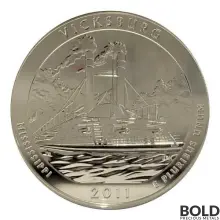 2011 Silver 5 oz ATB Vicksburg NP FS PCGS MS69 DMPL (Mercanti)