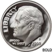 2000-S Silver Proof Roosevelt Dime