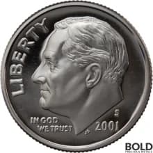 2001-S Silver Proof Roosevelt Dime