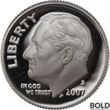 2007-S Silver Proof Roosevelt Dime