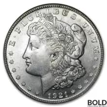 1921 Silver Morgan Dollar - BU