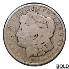 Silver Morgan Dollar 1921 - GOOD