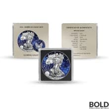 2019 Silver 1 oz American Eagle Glowing Galaxy