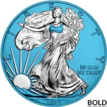 2019 Space Blue American Silver Eagle - 1 oz