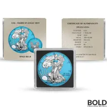 2019 Space Blue American Silver Eagle - 1 oz