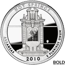 2010-S Hot Springs America the Beautiful Quarter : Silver Proof
