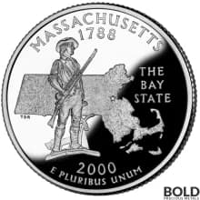 2000-S Silver Proof State Quarter - MASSACHUSETTS