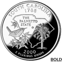 2000-S Silver Proof State Quarter - SOUTH CAROLINA