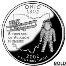 2002-S Silver Proof State Quarter - OHIO