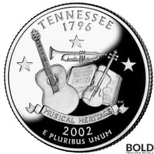 2002-S Silver Proof State Quarter - TENNESSEE