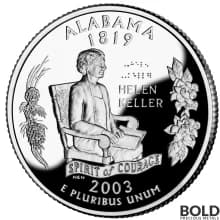 2003-S Silver Proof State Quarter - ALABAMA