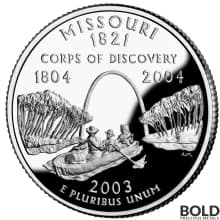 2003-S Silver Proof State Quarter - MISSOURI