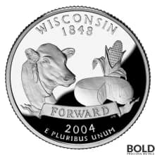 2004-S Silver Proof State Quarter - WISCONSIN