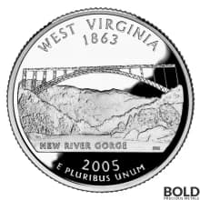2005-S Silver Proof State Quarter - WEST VIRGINIA