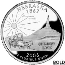 2006-S Silver Proof State Quarter - NEBRASKA