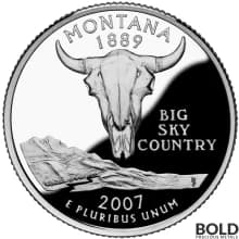 2007-S Silver Proof State Quarter - MONTANA