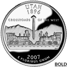 2007-S Silver Proof State Quarter - UTAH