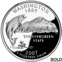 2007-S Silver Proof State Quarter - WASHINGTON