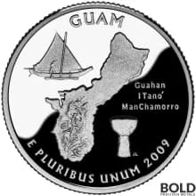 2009-S Silver Proof Territories Quarter - GUAM