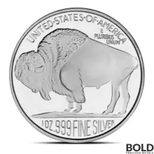 1 oz Buffalo Silver Round (SilverTowne)