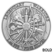 1 oz Legendary Warriors: Alexander the Great Silver Round BU - Tube of 20