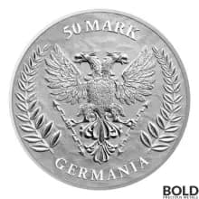 2022 Lady Germania 50 Mark 10 oz Silver BU Round