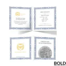 2022 Lady Germania 5 Mark 1 oz Silver BU Round