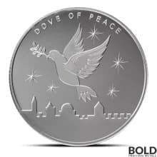 2024 1 oz Holy Land Mint Dove of Peace Silver Round