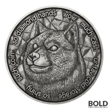 2021 Crypto Dogecoin 1 oz Silver Antiqued Round