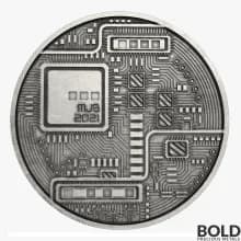 2021 Crypto Dogecoin 1 oz Silver Antiqued Round