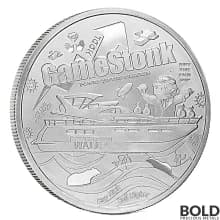 2021 Wallstreet Gamestonk 1 oz Silver Round