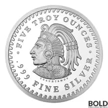 Silver 5 oz Aztec Calendar Round