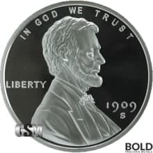 Silver - 5 oz Lincoln Wheat Cent Round