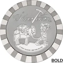 Silver - 5 oz Prospector Stackable Round