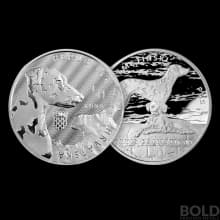 2021 Silver Germania: Croatia Dalmatian Dog BU - 1 oz