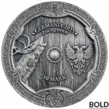 2023 Germania Valkyries: Ostara 2 oz Silver BU Ultra High Relief