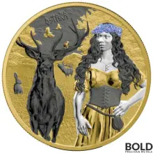 2023 Germania Valkyries: Ostara Valhalla 1 oz Silver BU