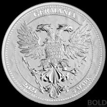 2021 Germania Mythical Forest: Chestnut Leaf 1 oz Silver BU